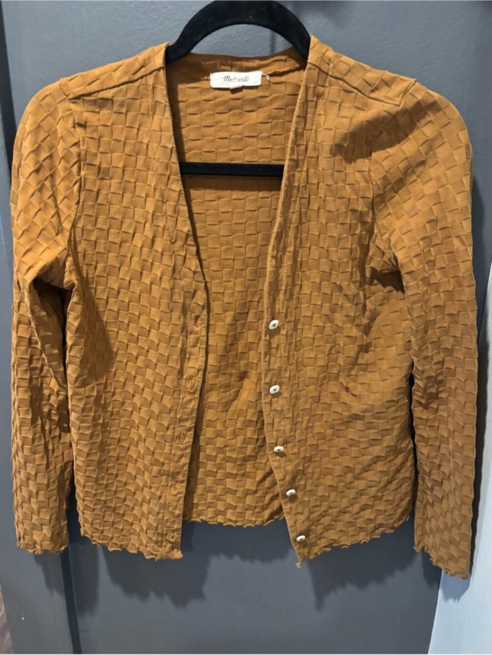light weight button up sweater